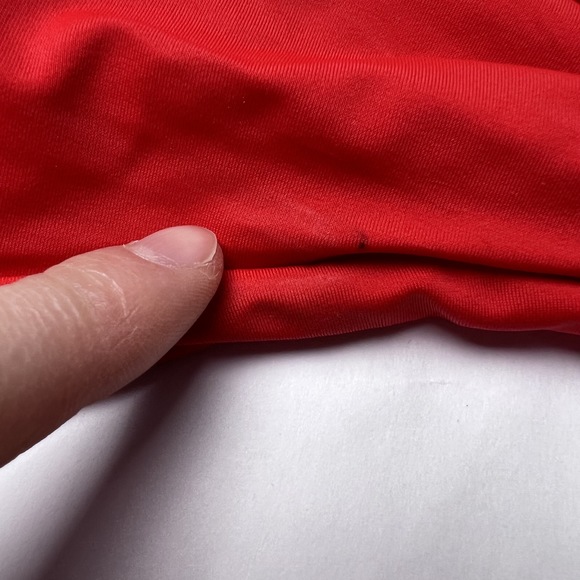 Shekini Bikini Wrap Top Halter Red with Pads - Picture 4 of 10